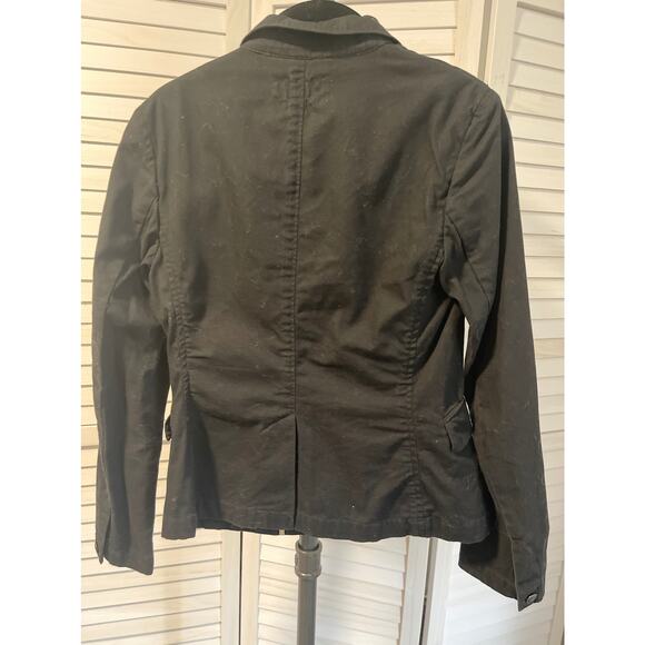 rag & bone Nancy Fitted Cotton Blazer Black Size 2 - Picture 11 of 11
